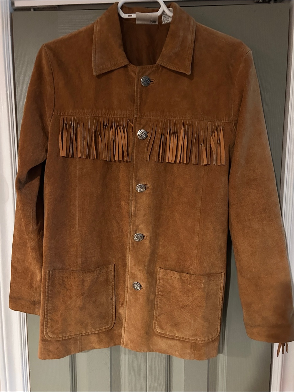 Chico's Women's/Men's Fringe Jacket - Brown